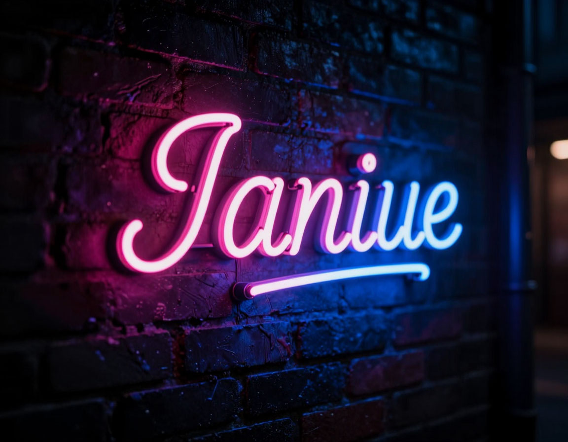 Script neon sign product preview