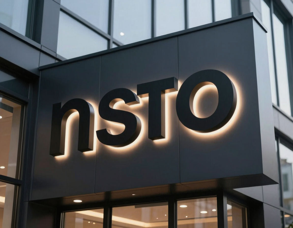 Office 3D letter signage example