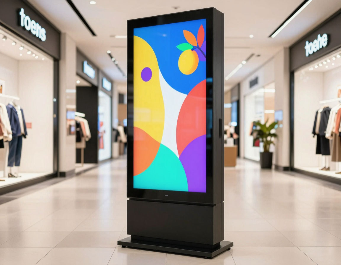 Retail LED totem display example
